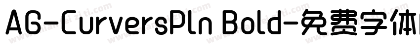 AG-CurversPln Bold字体转换